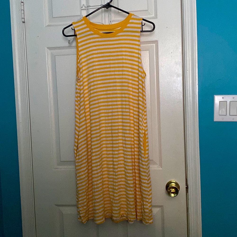 Time and Tru Striped Jersey Knit Dress